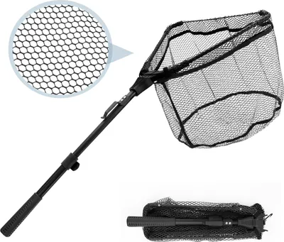 Produktbild von Faltbares Teleskopische Kescher 90 cm für Angeln - Ideal für Forellenangeln, Karpfen und mehr!