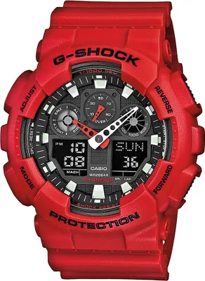 Produktbild von Casio G-SHOCK GA-100B-4AER Sportuhr in Rot