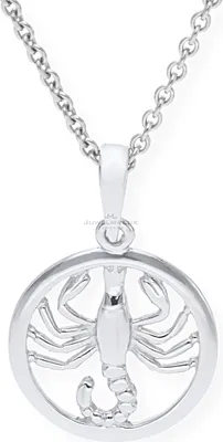 Produktbild von Sternzeichen Anhänger Skorpion Sterlingsilber 925 rhodiniert JuwelmaLux JL10-02-0737