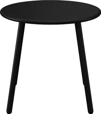 Produktbild von Runder Gartentisch aus Metall - Schwarz - MIRMANDE by MYLIA