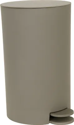 Produktbild von MSV Osaki Kosmetikeimer, 3 Liter, Taupe, mit Tretmechanik und herausnehmbarem Inneneimer, Kunststoff, modern, für Bad, Arbeitszimmer, Büro, Küche, rutschfestes Pedal, leicht zu reinigen