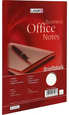 Immagine prodotto di LANDR Briefblock "Business Office Notes", DIN A5, kariert