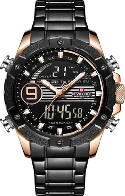 Obrázek produktu pro Pánské hodinky Naviforce – NF9146S (zn089c) – černá/růžová + krabička