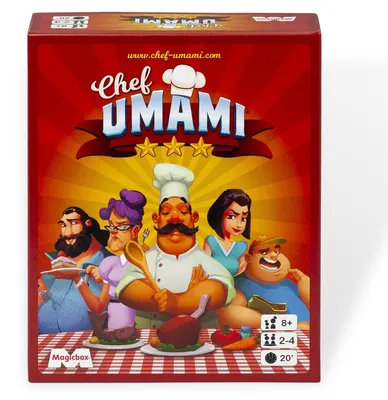 Productafbeelding van UMAMI: Een gezelschapsspel voor het hele gezin, een kaartspel voor vrienden en familie, geschikt voor kinderen vanaf 8 jaar en volwassenen. Geschikt voor 2 tot 4 spelers. Speelduur: 20 minuten