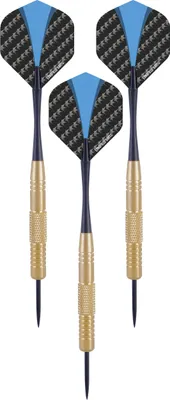 Image de Longfield Games Steeltip Set de fléchettes 22 grammes or/bleu 3 pièces