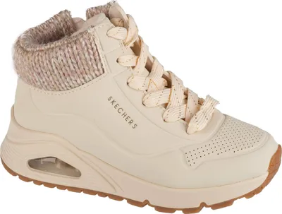 Produktbild von Skechers Mädchen Winterschuhe Schnürstiefelette Uno Gen1 Darling Daze Beige 38 Kunstleder Air-Cooled Memory Foam® Kaltfutter Reißverschluss mit Schnürung 310566L-NAT