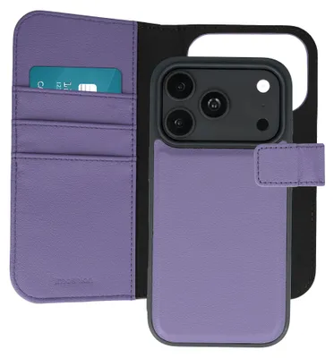 Productafbeelding van imoshion Uitneembare 2-in-1 Luxe Bookcase voor de Apple iPhone 18 Pro / 17 Pro - Lila