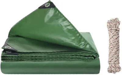 Obrázek produktu pro Unyqoos® a nepromokavá plachta s oky a lanem pro všestranné použití, 2 x 2 m