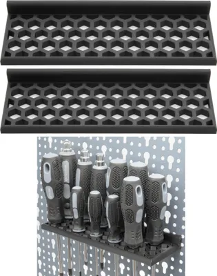 Produktbild von 2x Schraubendreher Halter für Küpper Lochwand Werkzeugwand Schraubenzieher Halter