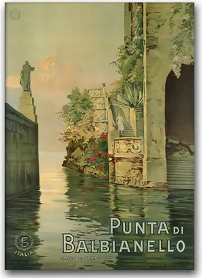 Produktbild von Poster - Canvas - Leinwand - 59,4 cm x 84,1 cm - Fotoposter - Leinwandkunst - Italien Punta di Balbianello