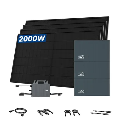Produktbild von TSUN SolarCan DCU2000Lite Balkonkraftwerk Speicher, DB2000 Lite Erweiterungsakku*2, 800W Mikrowechselrichter mit 4 x 500W Bifaziale Solarmodule