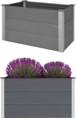 Obrázek produktu pro The Living Store zahradní vyvýšený záhon WPC 100 x 50 x 54 cm Grey