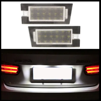 Für Jeep Cherokee 2013- 2x LED Kennzeichenbeleuchtung SMD Leuchten in der Farbe von GOLDCAR