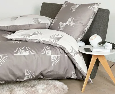 Produktbild von Janine Mako-Satin Bettwäsche J.D. 87073 taupe 240x220 cm + 2x 80x80 cm