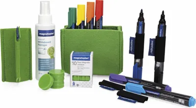 Produktbild von Magnetoplan Whiteboard Essentials Kit - Grün