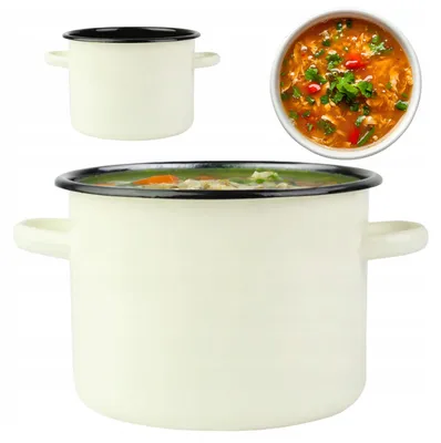 Obrázek produktu pro Silesia Emalia Hrnec 5,5 L 22 cm Tradiční smaltovaný
