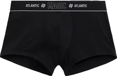 Imagen del producto de Pantalones cortos tipo bóxer Atlantic Bmh-1200, confeccionados con 95% algodón, color negro, talla S