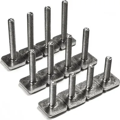 Image de Menabo | Système de fixation pour coffres de toit - Kit de vis T-system - M6x25 - M6x35 - M6x45 - 12 pièces - en acier