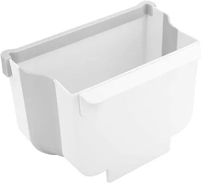 Image de Poubelle compacte à suspendre pour la cuisine et la salle de bains - Peu encombrante et polyvalente