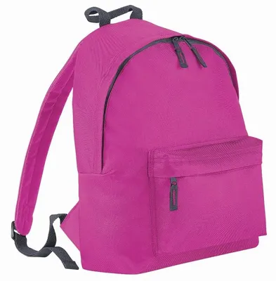Produktbild von Bagbase Junior Fashion Rucksack, 14 Liter FK177 (Einheitsgröße) (Fuchsia/Grau)