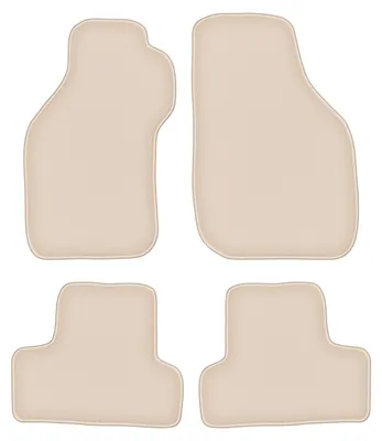 Produktbild von DURBAN Beige Velours-Fußmatten-Set für Mitsubishi Eclipse III Coupé (1999-2006)