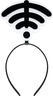 Produktbild von Oblique Unique Haarreifen mit kein WLAN Zeichen Haarreif für Fasching Karneval Motto Party Kostüm Accessoires