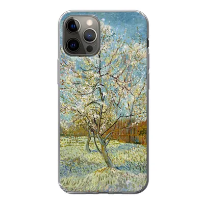 Produktbild von MuchoWow® Handyhülle Schutzhülle Hülle für iPhone 13 Pro Blühender Pfirsichbaum - Vincent van Gogh Silikon Softcase Handy Hülle - Handy-Tasche