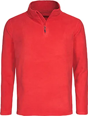 Produktbild von Stedman ST5020 | Active Fleece Half Zip / Herren Sweatshirt |  | WRAP - Farbe: Scarlet Red - Größe: L