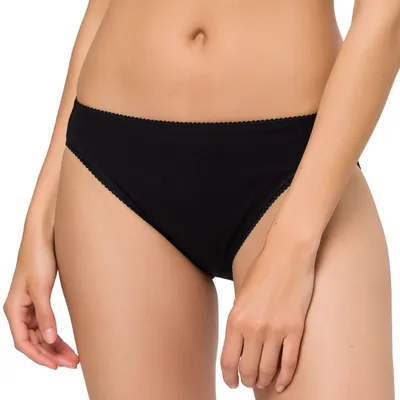 Immagine prodotto di Slip donna Beedees, slip classico da donna in 100% cotone, taglia:40, colore:nero