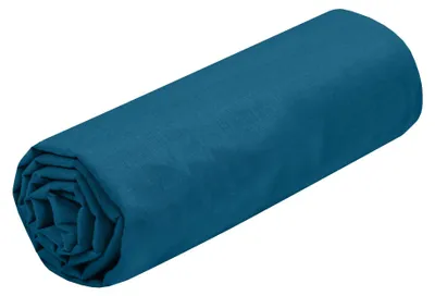 Immagine prodotto di Lenzuolo con angoli 160 x 200 cm, altezza del bordo 30 cm, 100% cotone, colore petrolio, per camera da letto