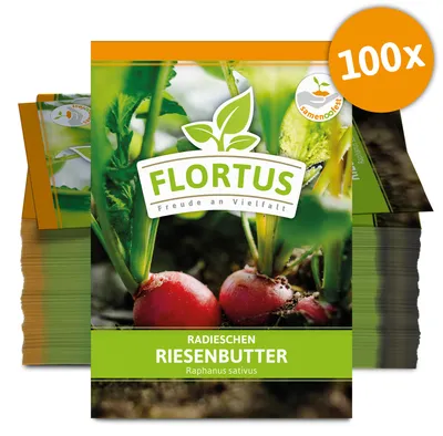 Artikelbild 1 von 'Radieschen Riesenbutter (100 Stück)' aus der Kategorie Radieschensamen