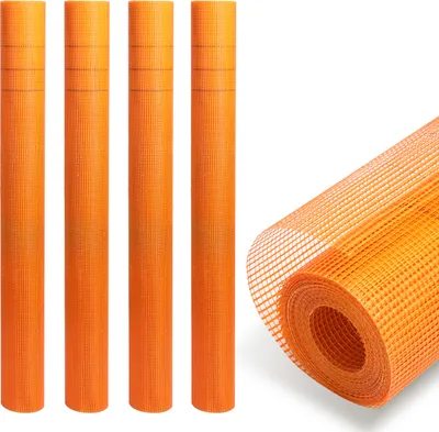 Immagine prodotto di TolleTour 4 rotoli di tessuto di armatura 160g/m² 4x4mm tessuto per intonaco tessuto in fibra di vetro arancione 200m²