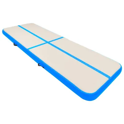 Zdjęcie produktu dla vidaXL Nadmuchiwana mata gimnastyczna z pompką 500x100x15 cm PVC niebieska