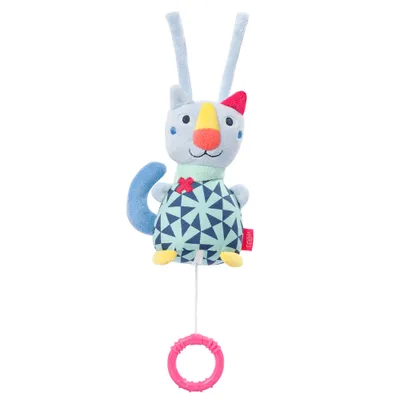 Image de Fehn Mini boîte à musique Color Friends chat 15 cm