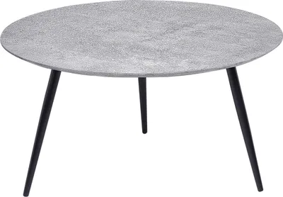 Produktbild von BELIANI Couchtisch Betoneffekt Schwarzer Sockel Wohnzimmer Schlafzimmer Modern