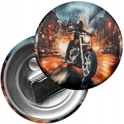 Produktbild von Kühlschrankmagnet mit Flaschenöffner - Motorrad