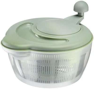 Immagine prodotto di Centrifuga per insalata capacità 5 litri 26 cm plastica senza BPA - trasparente/verde 2432224M Salad twicker
