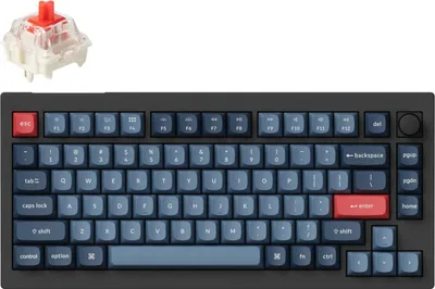 Produktbild von Keychron V1 Max Tastatur Universal USB + RF Wireless + Bluetooth Schwarz, Grau