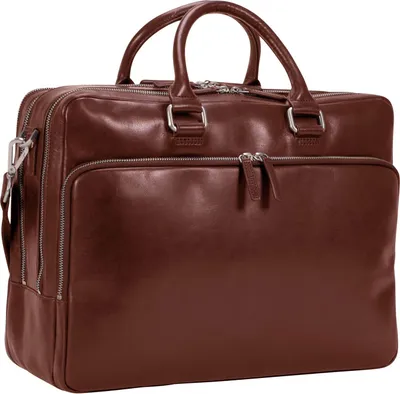 Produktbild von LEONHARD HEYDEN Leder Businesstasche mit Laptopfach Cambridge Zipped Briefcase 3 Compartments Cognac braun