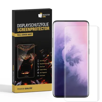Produktbild von 4x Displayfolie für OnePlus 7T Pro FULL COVER Displayschutzfolie ANTI-REFLEX MATT
