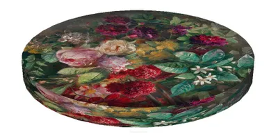 Obrázek produktu pro Bertoni RING, Kulatý polštář na židli, Dekorativní voděodolný polštář se vzorem, 40 cm x 4 cm Bukiet