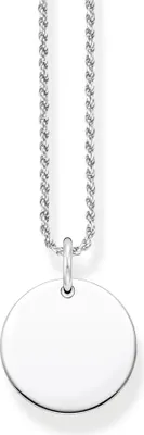 Produktbild von Thomas Sabo KE2133-001-21 Halskette mit Anhänger Damen Coin Sterlingsilber 50 cm