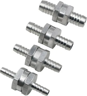 Obrázek produktu pro Hliníkový zpětný ventil 8 mm pro benzín, naftu, vodu, vzduch, olej
