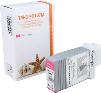 Produktbild von magenta Tinte/Tintenpatrone 4.3-PFI107m kompatibel mit Canon PFI-107m [ 6707B001 ]