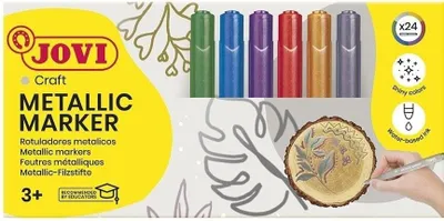 Zdjęcie produktu dla Jovi Metallic Markers Metaliczny pisak akrylowy 24 szt.