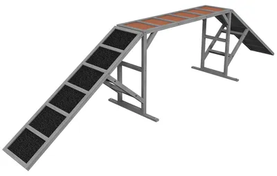 Obrázok produktu pre PawHut Agility mostík pre psov – agility vybavenie pre psov s bezpečnostnou tyčou