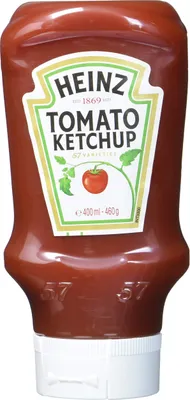 Produktbild von Heinz Tomato Ketchup Classic – Tomatenketchup in Kopfsteherflasche – 10 x 400 ml