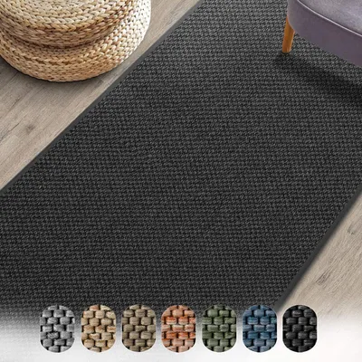 Produktbild von Teppich-Läufer auf Maß Sabang Sisaloptik Anthrazit Breite: 50 cm, Länge: 100 cm