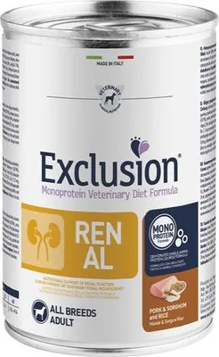 Produktbild von Exclusion Renal Schwein, Reis & Hirse