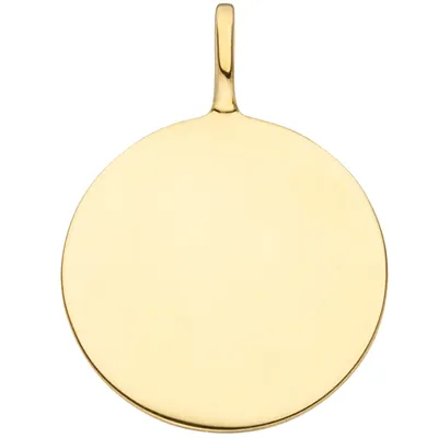 Produktbild von Anhänger Gravur Gravurplatte 925 Sterling Silber gold vergoldet